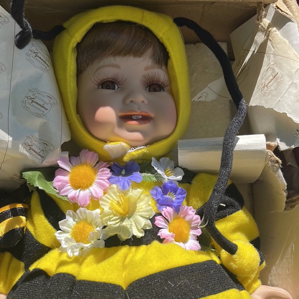 Bumble bee heritage loom doll
